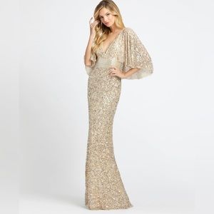 Mac Duggal Gold Sequin Gown